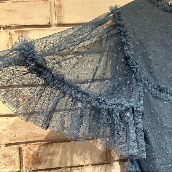 Ivy City Co short whimsical dress slate blue size XL - Picture 7 of 9